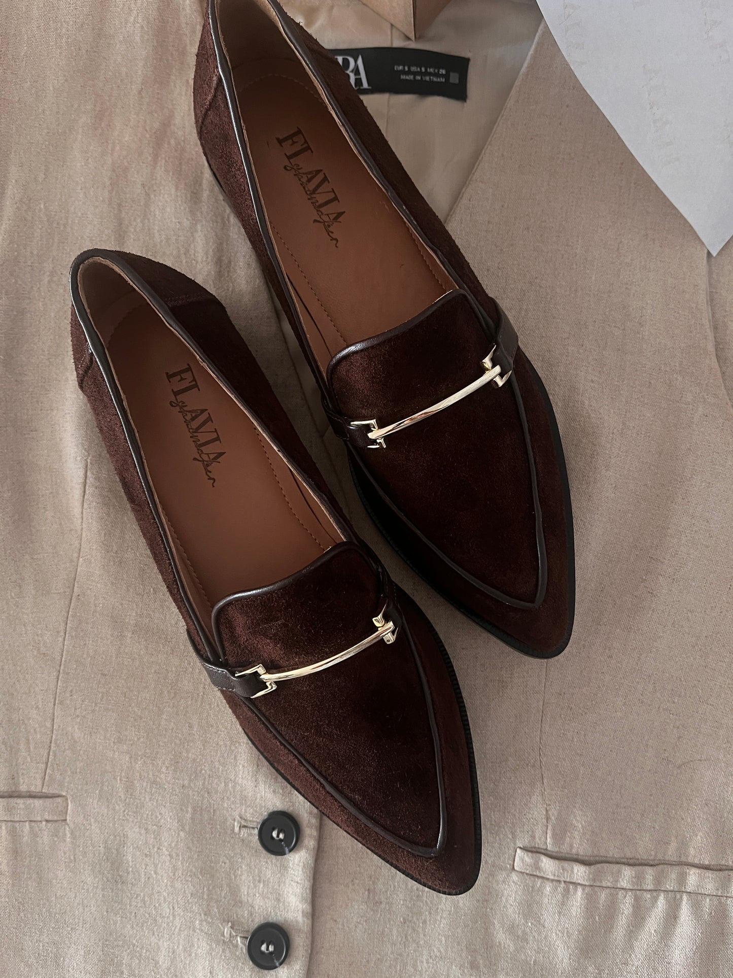 Mocasine Gabrielli Gamuzón Café