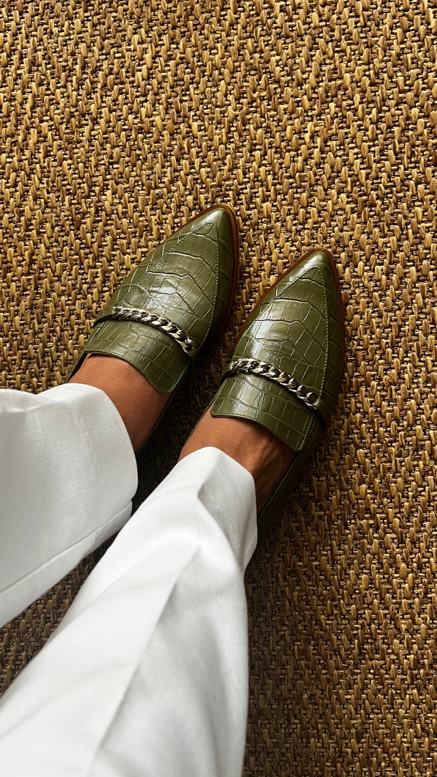 Mocasine Martina Verde Musgo