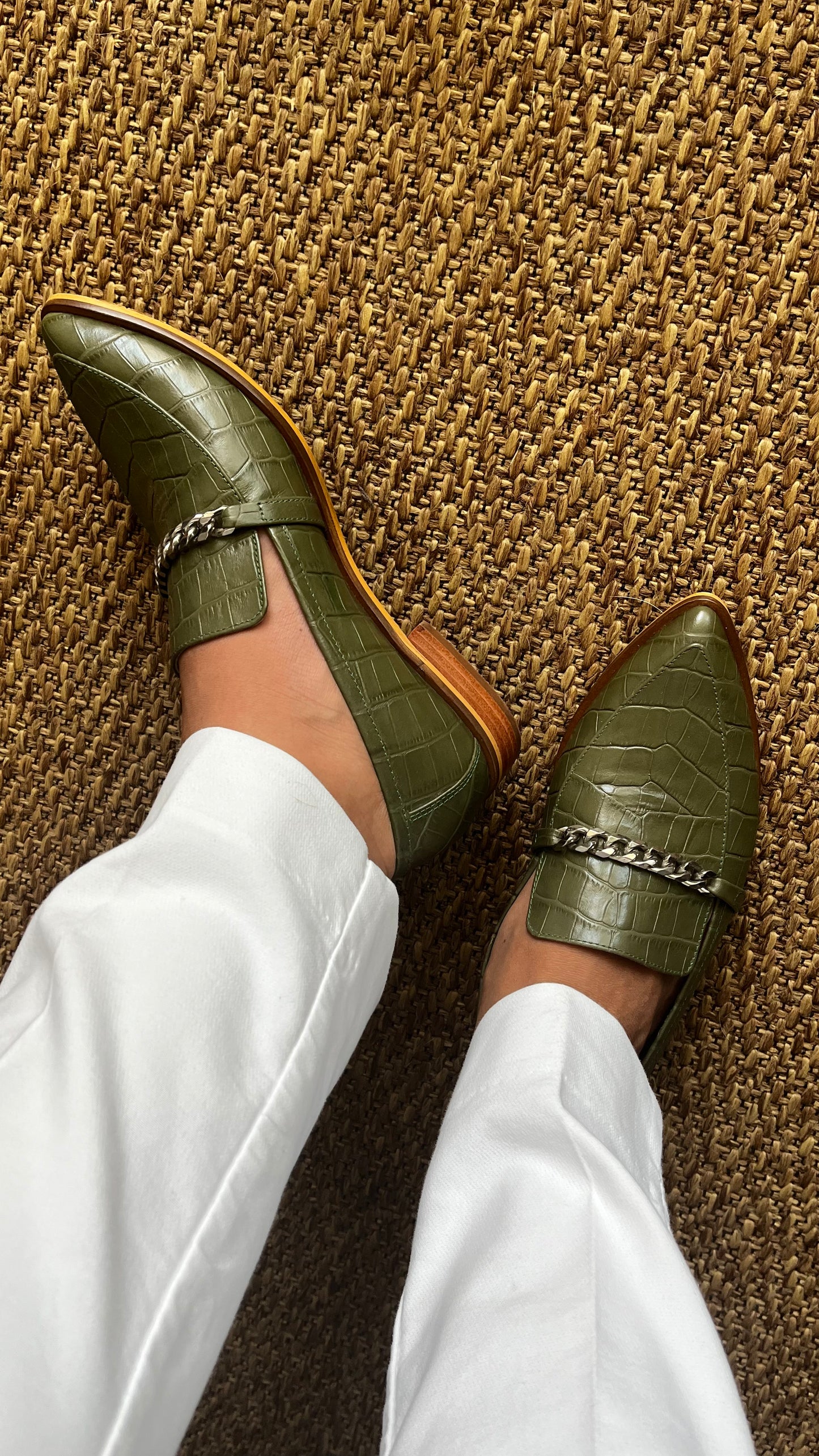 Mocasine Martina Verde Musgo