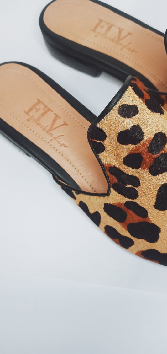 Mules Print Leopard