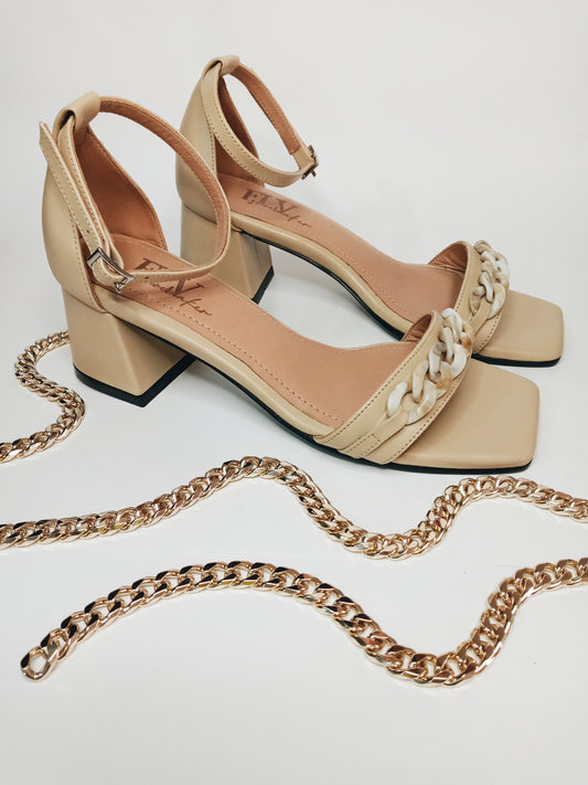 Sandalia Candace Beige